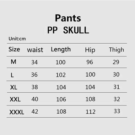 Plein Skull Light Luxury Fashion Brand Men's Pure Cotton Two-Piece Set Punk Spring and Autumn Hip-Hop Party Set Outdoor Sports