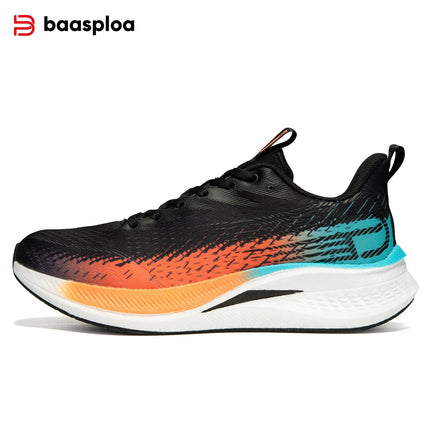 Baasploa Running Shoes Men Carbon Plate Professional Cushioning Anti-slip Sneaker Female Casual Breathable Jogging Sports Shoes PlatiNum
