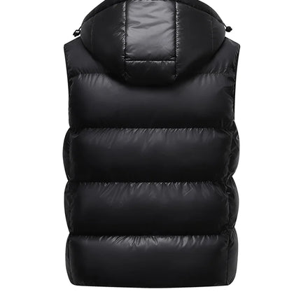 brand Men Vest down waistcoat winter sleeveless jacket men's lightweight waistcoat thick Sleeveless warm Waistcoat Man