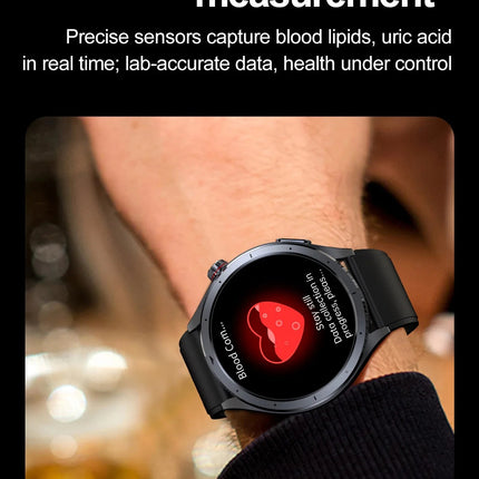 Nuovo Smartwatch 2026 per Analisi del Grasso Corporeo, ECG+PPG, Acido Urico, Pressione Sanguigna, Ossigeno nel Sangue, Orologio con Chiamate per Uomini e Donne platinumshop