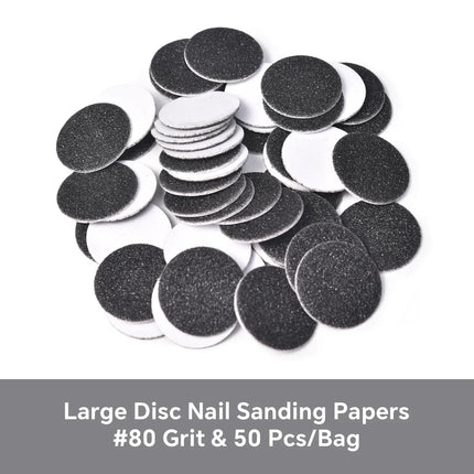 Dead Skin Replaceable Sanding Paper Set for Manicure Pedicure With Metal Disc Nail Drill Bit Calluses Removal Foot Care Tool Acc 2028
