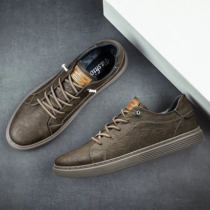 Italian Brand Black Genuine Leather Oxford Shoes UNISEX Casual Shoes Lace Up Flat Sneakers  Luxury Shoes for Men Big Size: 36-47