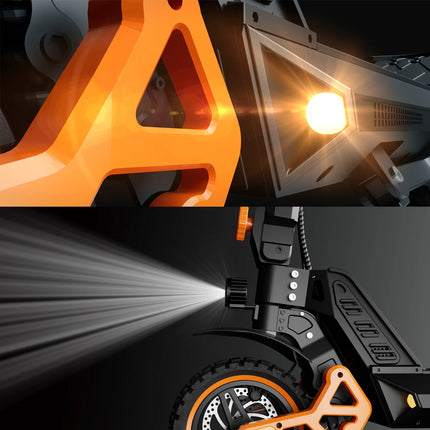 Monopattino Elettrico per Adulti, Motore 1000W, Batteria 48V 15.6Ah, Autonomia 55 km, Pneumatici 10'', Sospensioni, Freni a Disco, Pieghevole