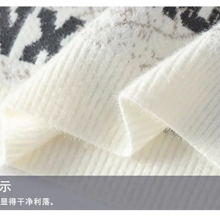 Autumn Winter Men's New Letter Sweater, High-quality Men's Brand Pullover, Warm Knit Tops High Street Trend Base Shirt