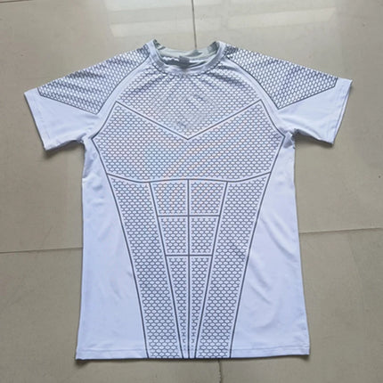 2026 New Men's Quick-Drying Compression Slim Fit Short-Sleeve Sports T-Shirt for Gym Training Fitness Running Sports Bodybuilding