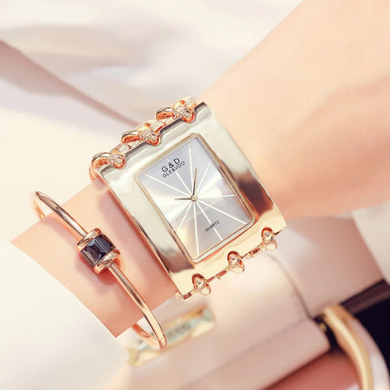 Orologio da donna di marca di lusso Abito con strass Orologi da polso da donna Eleganti orologi femminili in oro per le donne Montre Femme 2025 platinumshop