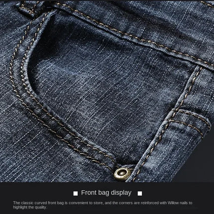 Jorts in denim slim da uomo stile classico da uomo Estate New Business Fashion Thin Stretch Short Casual jorts da uomo