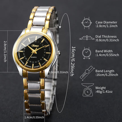 4 pezzi/set moda quadrante piccolo orologi da donna braccialetti da polso analogico al quarzo di lusso da donna Set Reloj Mujer (senza scatola) platinumshop