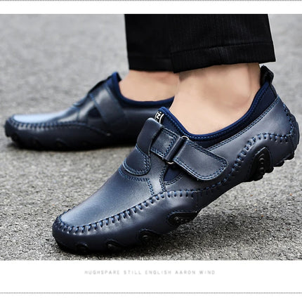 DEKABR Mocassini alla moda Scarpe da uomo in vera pelle Morbide e comode Mocassini slip-on Scarpe casual da uomo fatte a mano Drive Walk Lusso per il tempo libero