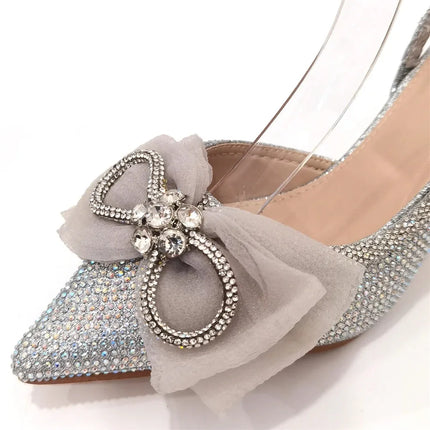 Ultimi Sandali da Donna di Lusso con Diamanti e Cristalli, Tacchi Alti alla Moda, Eleganti Scarpe Italiane da Donna per Feste