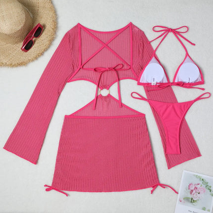 2026 Bikini sexy Costumi da bagno femminili Costumi da bagno a tre pezzi da donna Costumi da bagno da spiaggia Costumi da bagno Bikini brasiliano Set Bagnante da piscina platinumshop