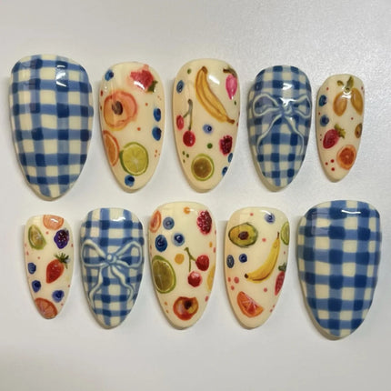 24pcs Pink Flower Almond Press on Nails Kawaii False Nails Wearable Stick-on Nails Fake Nail Uñas Postizas Накладные Ногти 네일팁2028
