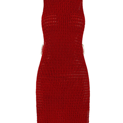 2024 Estate Sexy Un Collo Cut-Out Cerchio Decorazione Corsetto Sottile Spiaggia Mini Vestito Delle Donne Mare Beachwear Costumi da Bagno Cover Up A2796 platinumshop