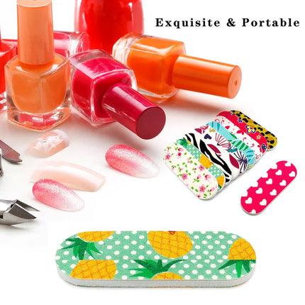 50Pcs Mini Double‑Sided Nail File Sanding Block Colorful Foam Polishing Board For Manicure Pedicure Nail Beauty Work