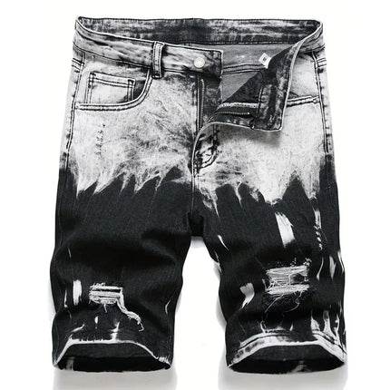 Estate nuovi jeans corti da uomo elasticizzati slim pantaloncini di jeans dal design retrò alla moda streetwear pantaloncini cargo in cotone 98% uomo