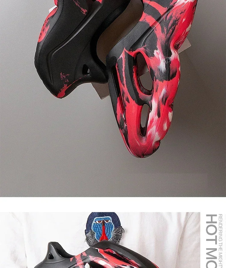 Pantofole con piattaforma mimetica unisex Materiale morbido EVA Tecnologia di stampaggio ad iniezione Scarpe casual da spiaggia per uomo donna