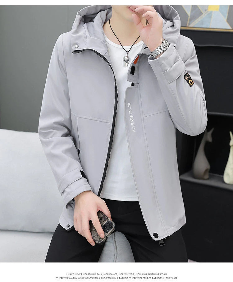 Men's Autumn/Winter Jackets New Arrived Trendy Brand Couple Jacket Men's Women's Handsome Casual Hooded Work Jacket Coat