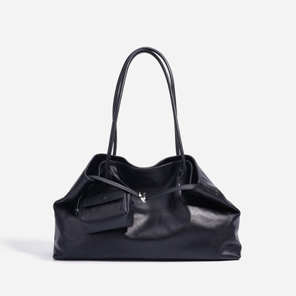 Motingsome Oversized Natural Leather Woman Bags 2025 New Fashion Handbag and Purses Large Capacity Commuter Bag Casual Tote