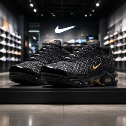 Nike Air Max Plus "Black Honey" TN Unisex Running Shoes Black Brown Comfort Shock Absorbing Sneakers IQ0287-010