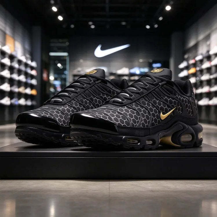 Nike Air Max Plus "Black Honey" TN Unisex Running Shoes Black Brown Comfort Shock Absorbing Sneakers IQ0287-010
