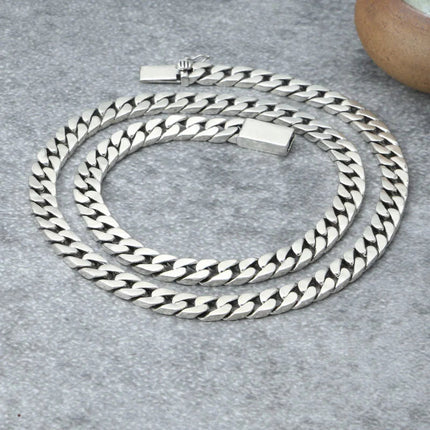 100% S925 Collana in argento sterling Bracciale Punk S925 Gioielli in argento Non sbiadisce mai Carry certificato Uomo Donna Gioielli Regali platinumshop