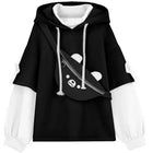 Y2K Clothes Cute bear backpack in spring and autumn  fashion Hoodie Women's winter Harajuku loose casual street clothes Japanese
