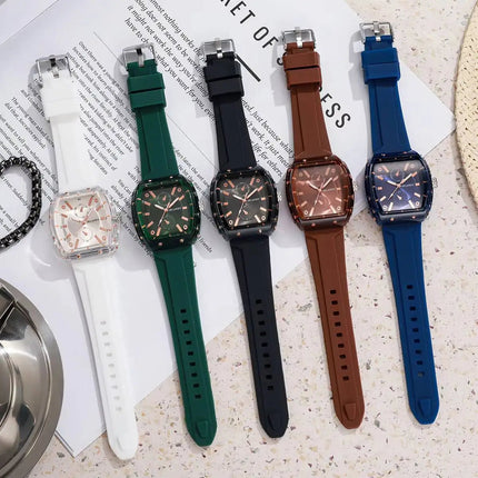 Orologi da donna alla moda Orologi da polso al quarzo da donna con cinturino in silicone casual per ragazze Orologio Reloj Mujer (senza scatola) platinumshop