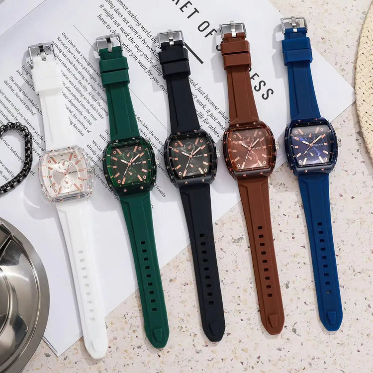 Orologi da donna alla moda Orologi da polso al quarzo da donna con cinturino in silicone casual per ragazze Orologio Reloj Mujer (senza scatola) platinumshop