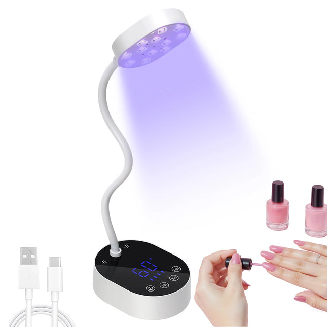 12 LEDS Nail Lamp Rechargeable 36W Nail Dryer with 3 Timer Settings Professional UV Light with LCD Touch Screen