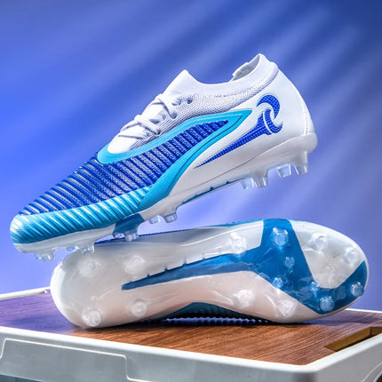 Nuovi Scarpini da Calcio per Uomo, Scarpe Sportive da Esterno per Ragazzi, Tacchetti Lunghi Antiscivolo Traspiranti, Scarpe da Calcio per Allenamento e Partite, Comode per Adulti
