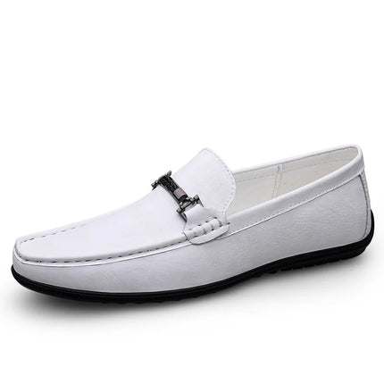 Scarpe da Uomo in Vera Pelle Taglia: 36-46 Mocassini Traspiranti Fatti a Mano per Business Casual e Guida