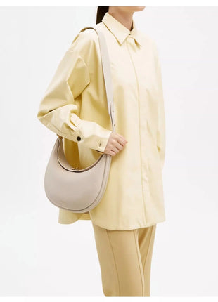 2025 Luxury Quality Half Moon Women's Shoulder Bag Crossbody Aesthetic Bags Women's Handbag Lock Catch Designer Underarm Bags PlatiNum