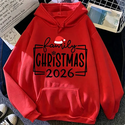 Xmas Family Crew 2026 Print Hoodies Making Memories Together Hoodies Funny Matching Holiday Sweatshirts Christmas Family Gift