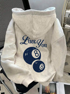 Plus Size 2025 Autumn Winter Women's Hooded Sweatshirt Long Sleeve Solid Color with Cute Little Dog Print Pullover