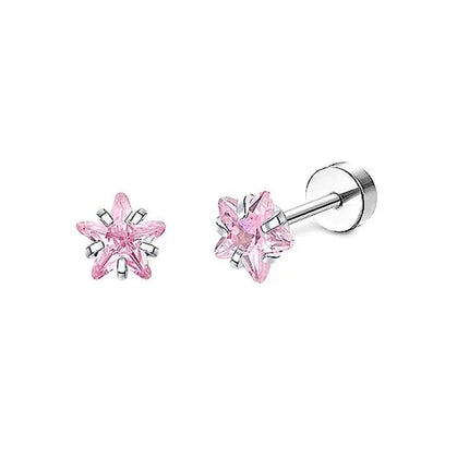 2 pz/set In Acciaio Inox Cuore Luna Earbone Della Vite Della Vite Della Sfera Orecchini con perno per Le Donne di Modo Dell'orecchio Trago Cartilagine Body Piercing platinumshop