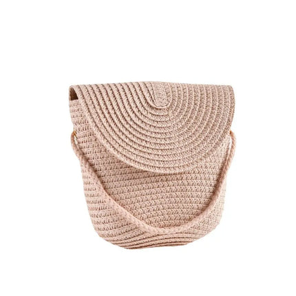 Fashionable Shell-Shaped Straw Bag, Handmade Straw Bag, Summer Beach Bag for Children