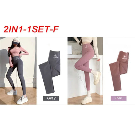 M-XL Shark pants women wear spring  autumn winter thin high-waisted belly lift hip yoga tights small feet black leggings PlatiNum