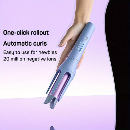 Automatic Rotating Hair Curler 32mm Ceramic Barrel, Professional Wavy Hair Styling Tool for Daily & Party Hairstyle