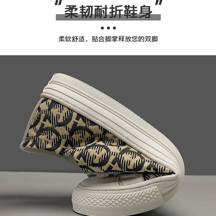 New Shoes for Men Genuine Leather Patchwork Casual Shoes Trend Flat Skateboard Shoes Youth Cool Lace-up Sneakers