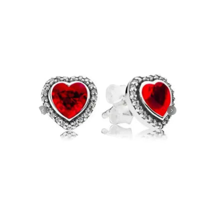 Orecchini e Ciondolo con Zirconi Scintillanti, Combinazione Fiore di Ciliegio e Farfalla, Orecchini in Argento 925, Regalo Ideale per Donne platinumshop