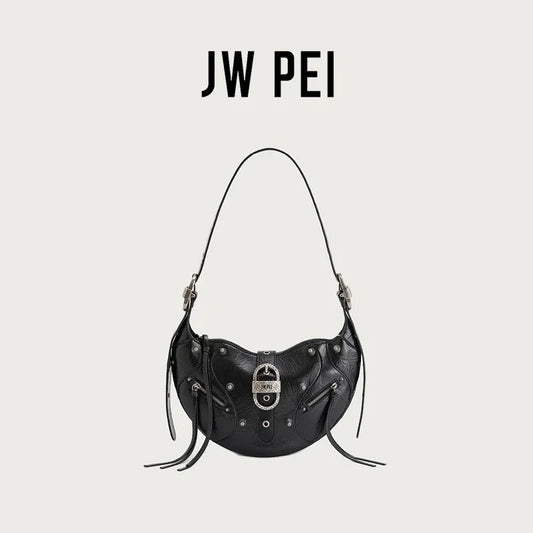 JW PEI Borsa da donna Borsa a mezzaluna dal design di marca di nicchia Tinta unita Borsa estetica dal design squisito multifunzionale di alta qualità