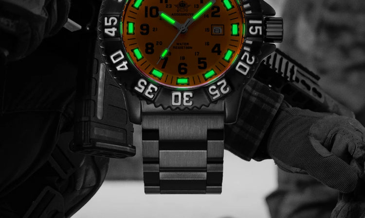 ADDIESDIVE 44mm Men's  Wrist Watch 50m Water Resistant Large Luminous Dial Date Display Stainless Steel Men's Quartz Watch