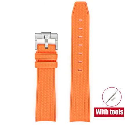 Cinturino in gomma per Swatch X Omega Joint MoonSwatch Cinturino sportivo impermeabile da 20 mm Cinturino con estremità curva in silicone per uomo donna platinumshop