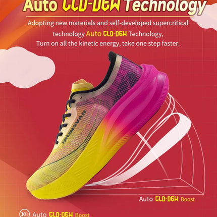 IRUNSVAN Rehuo 1.0 Full Length Carbon Plate Running Shoes  Marathon Ultra Lightweight Men's  24028 PlatiNum