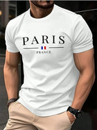 Men's Summer T-Shirt with 3D Letter Print, Hip Hop Street Style Personalized T-Shirt, Men's Casual Top.