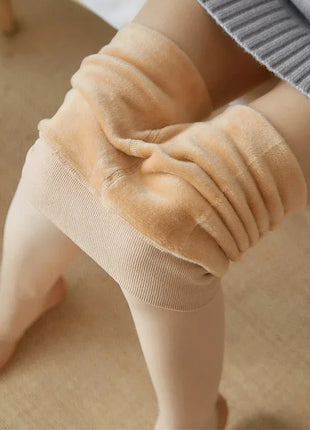 Leggings termici da donna Panty in pile Collant da donna Calze Collant Donna Inverno Falso Traslucido Caldo Collant sexy Inverno