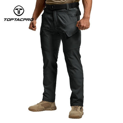 TOPTACPRO Men's Flex Ripstop Water-Resistant Lightweight Stretch Cargo Trousers for EDC Outdoor Work Hiking 8201