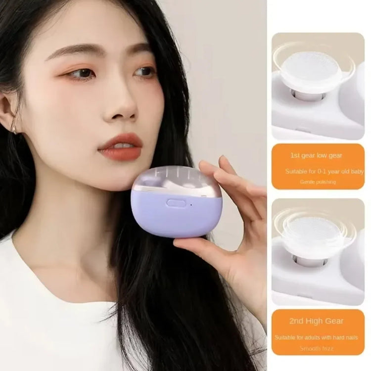 Electric Nail Clipper 2-in-1, 2 Speed Automatic Nail Trimmer LED Polishing, Quiet Safe Manicure Cutter for Baby Adults