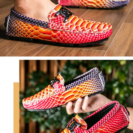 Mocassini in Pelle da Uomo 39-46, Scarpe Eleganti per Matrimoni e Feste, Calzature di Alta Qualità, Mocassini Slip-on di Lusso per Uomo