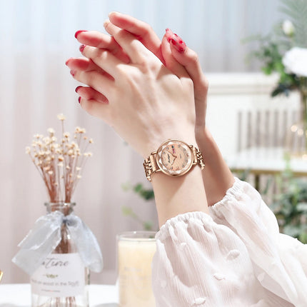 Orologio da donna POEDAGAR di alta qualità, in acciaio inossidabile, raffinato orologio da polso a bracciale, impermeabile, luminoso, elegante, orologio da donna, Reloj platinumshop
